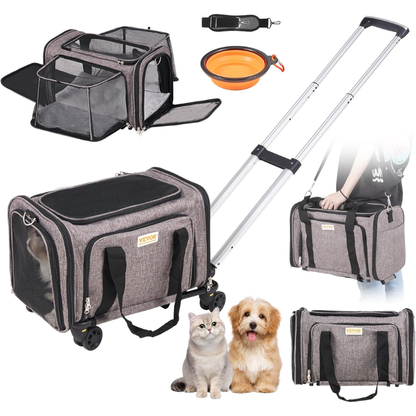 Pet Carrier With Wheels