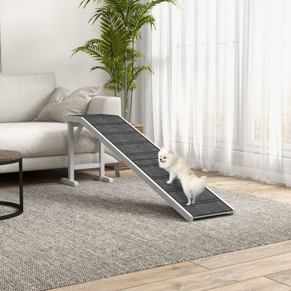 Ramp for Dog Bed, Pet Ramp for Dog with Non-Slip Carpet and Top Platform