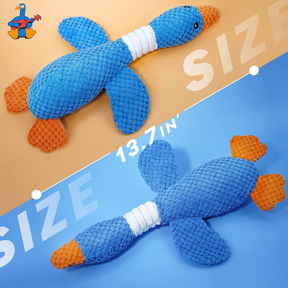 Vitscan 2 Pack Goose Tough Dog Toys for Aggressive Chewers, Durable Squeaky Dog