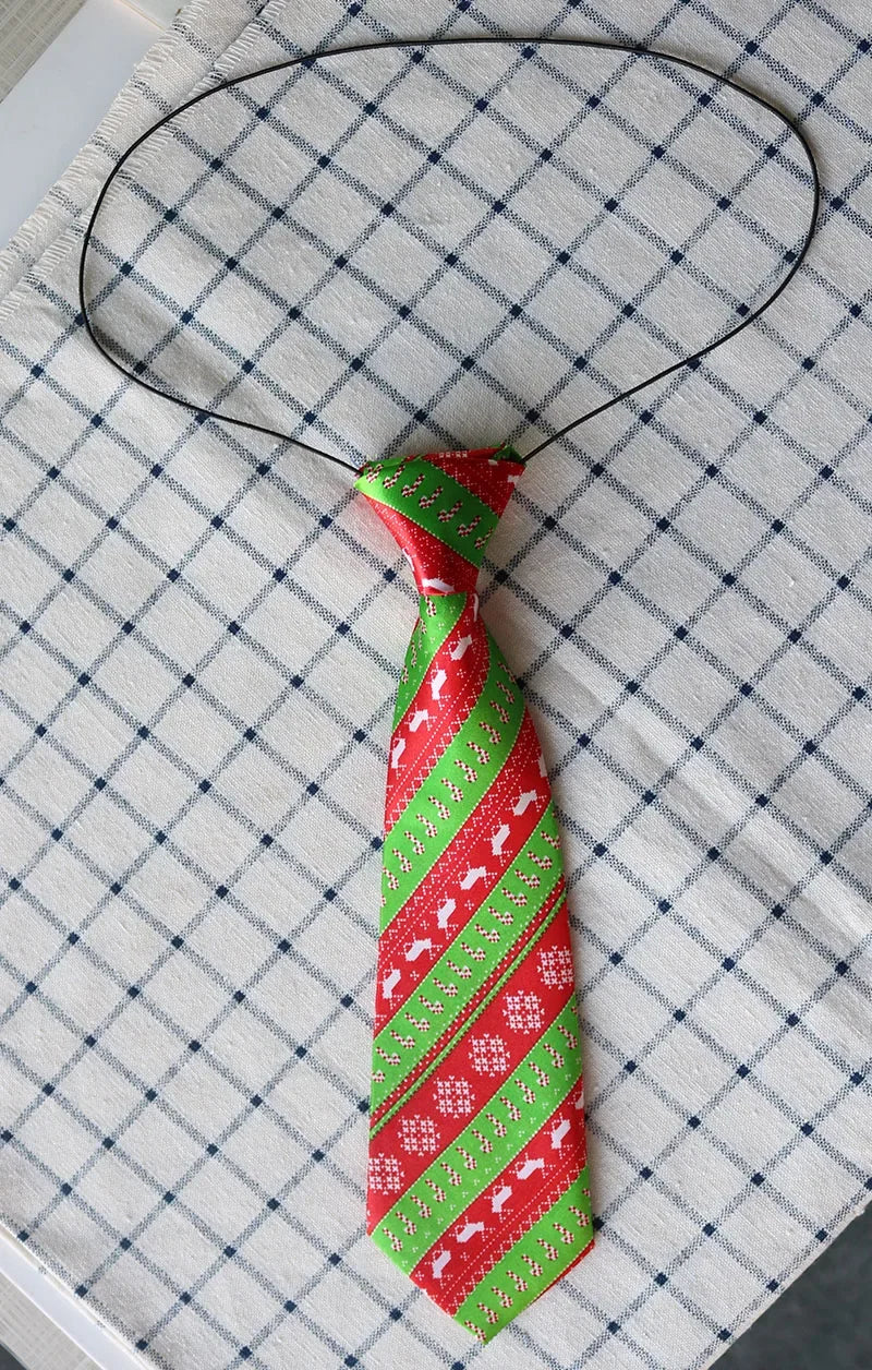 New 30/100Pcs Christmas Pet Dog Grooming Accessories Large Dog Neckties Ties Elastic Band Adjustable Pet Dog Large Ties Bowties