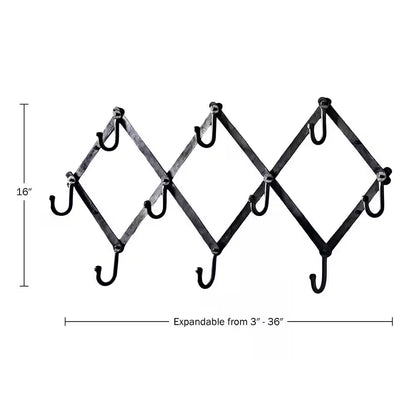 Accordion Wall Hanger, Black