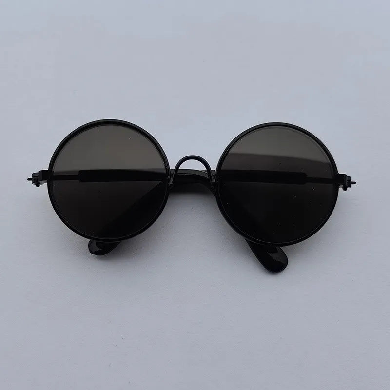 Lovely Vintage round Pet Sunglasses Reflection Eye Wear Glasses for Small Dog Cat Animal Photos Props Accessories