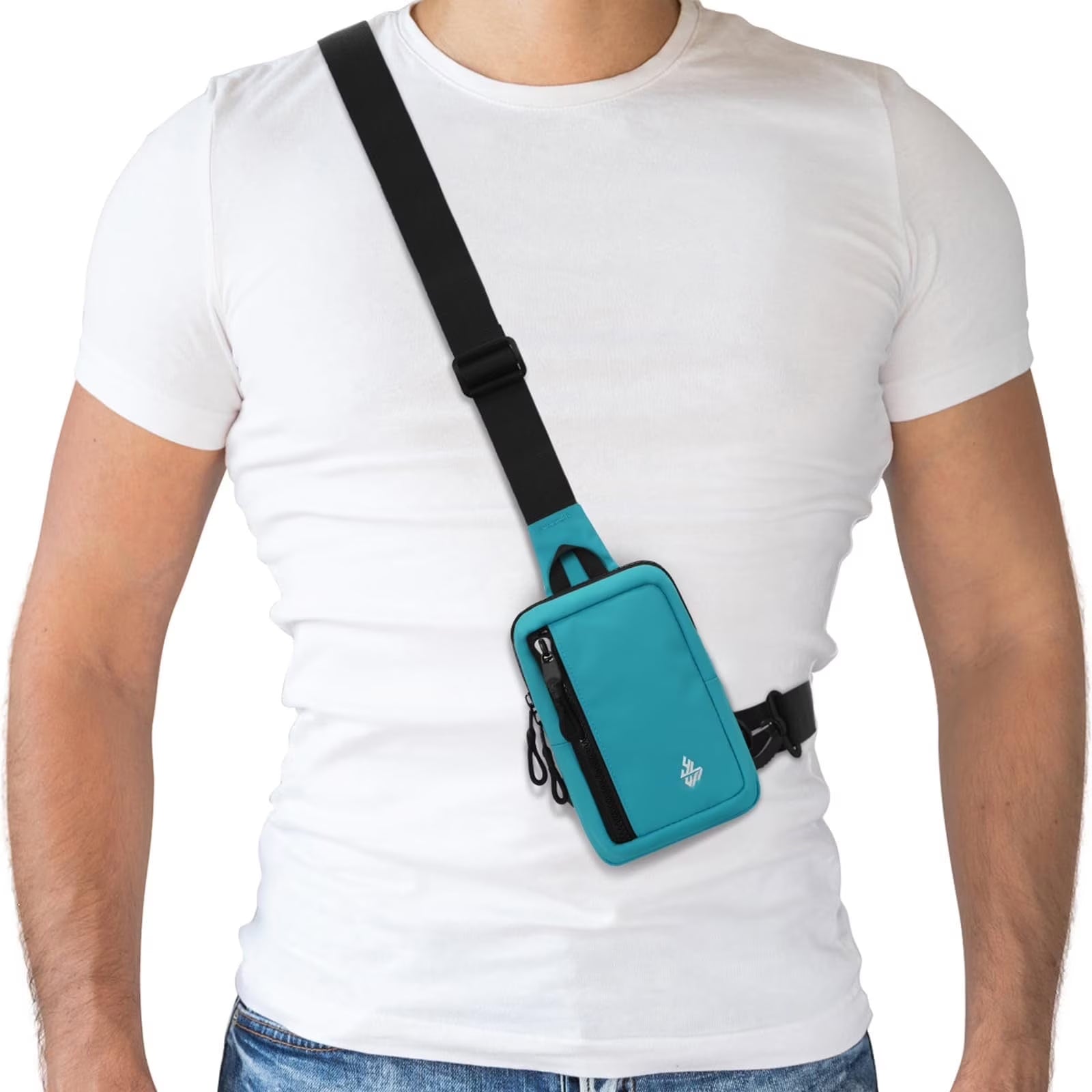 Small Crossbody Bag for Men Women Mini Sling Bag Travel Running Phone Daypack Cross Body Shoulder Bags with Keyholder