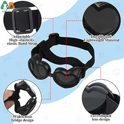 Small Dog Helmet and Goggles,Puppy Sunglasses,Uv Protection,Pet Helmet,Adjustable Belt,Dog Motorcycle,Hard Safety Hat,Windproof