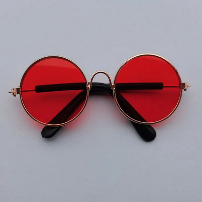 Lovely Vintage round Pet Sunglasses Reflection Eye Wear Glasses for Small Dog Cat Animal Photos Props Accessories