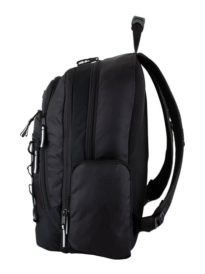 Unisex Diamond Expandable Recycled Backpack, Black