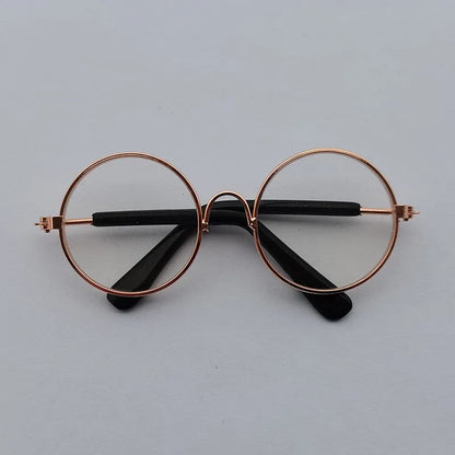 Lovely Vintage round Pet Sunglasses Reflection Eye Wear Glasses for Small Dog Cat Animal Photos Props Accessories