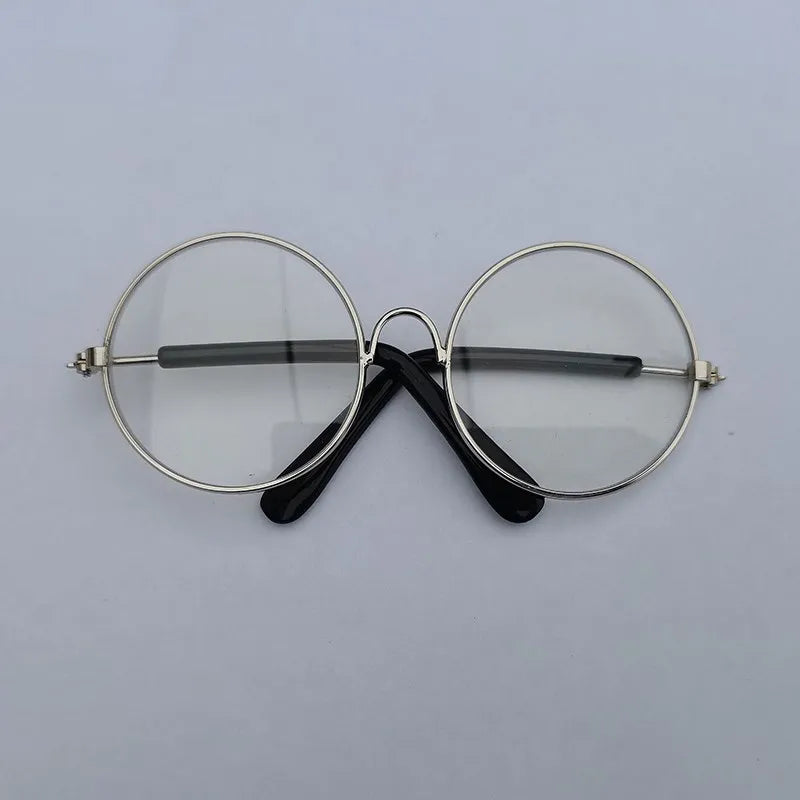 Lovely Vintage round Pet Sunglasses Reflection Eye Wear Glasses for Small Dog Cat Animal Photos Props Accessories