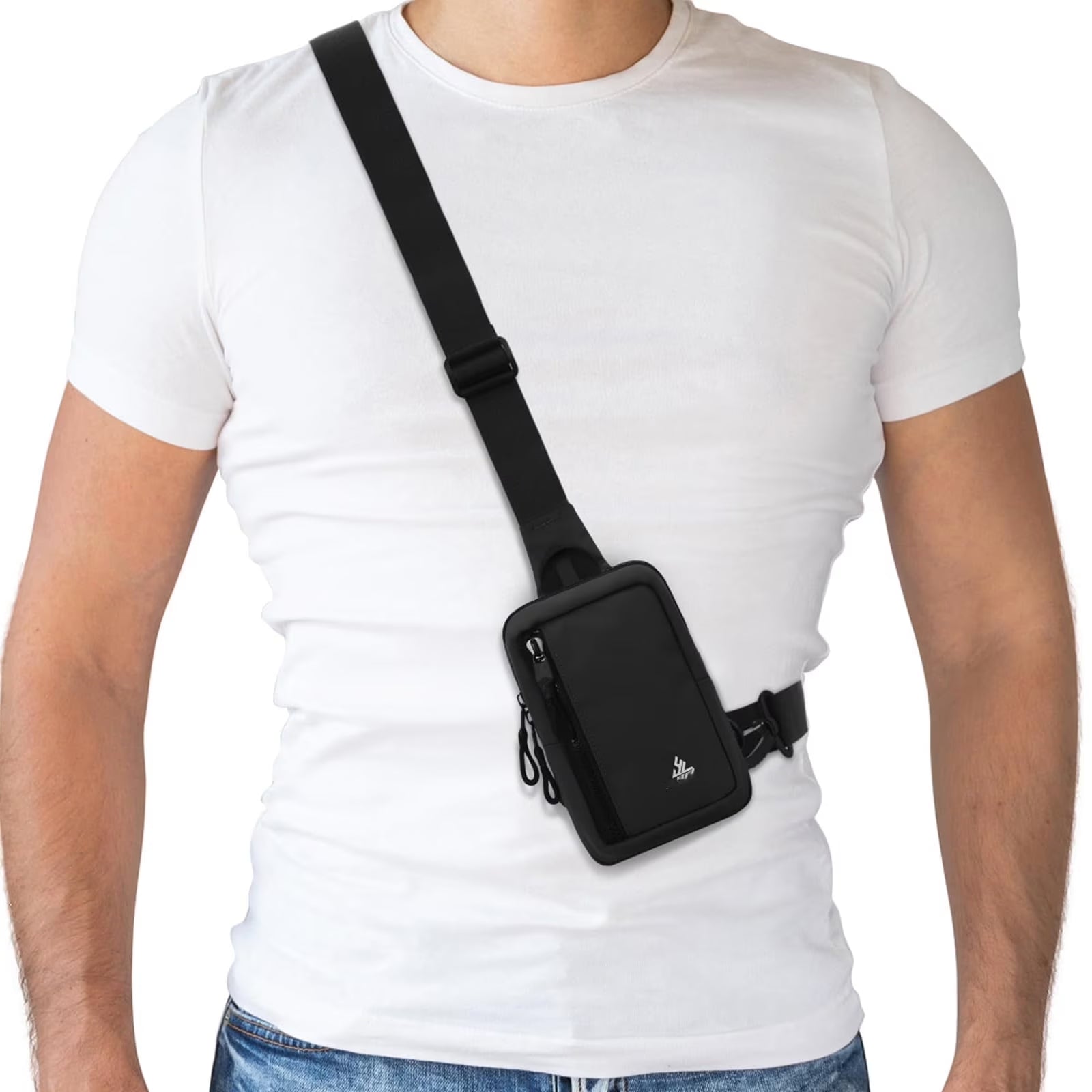 Small Crossbody Bag for Men Women Mini Sling Bag Travel Running Phone Daypack Cross Body Shoulder Bags with Keyholder