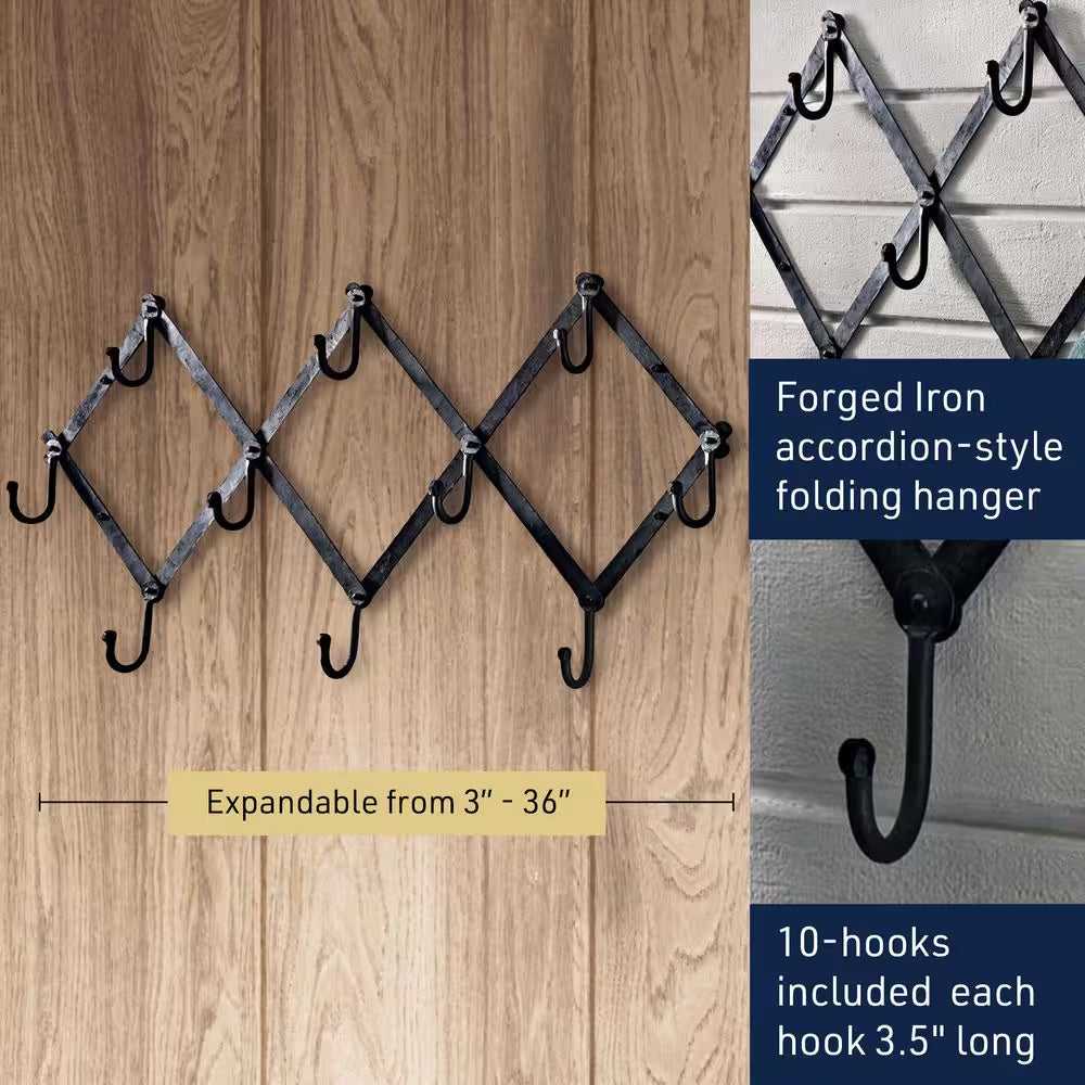 Accordion Wall Hanger, Black