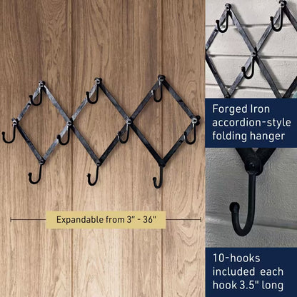 Accordion Wall Hanger, Black