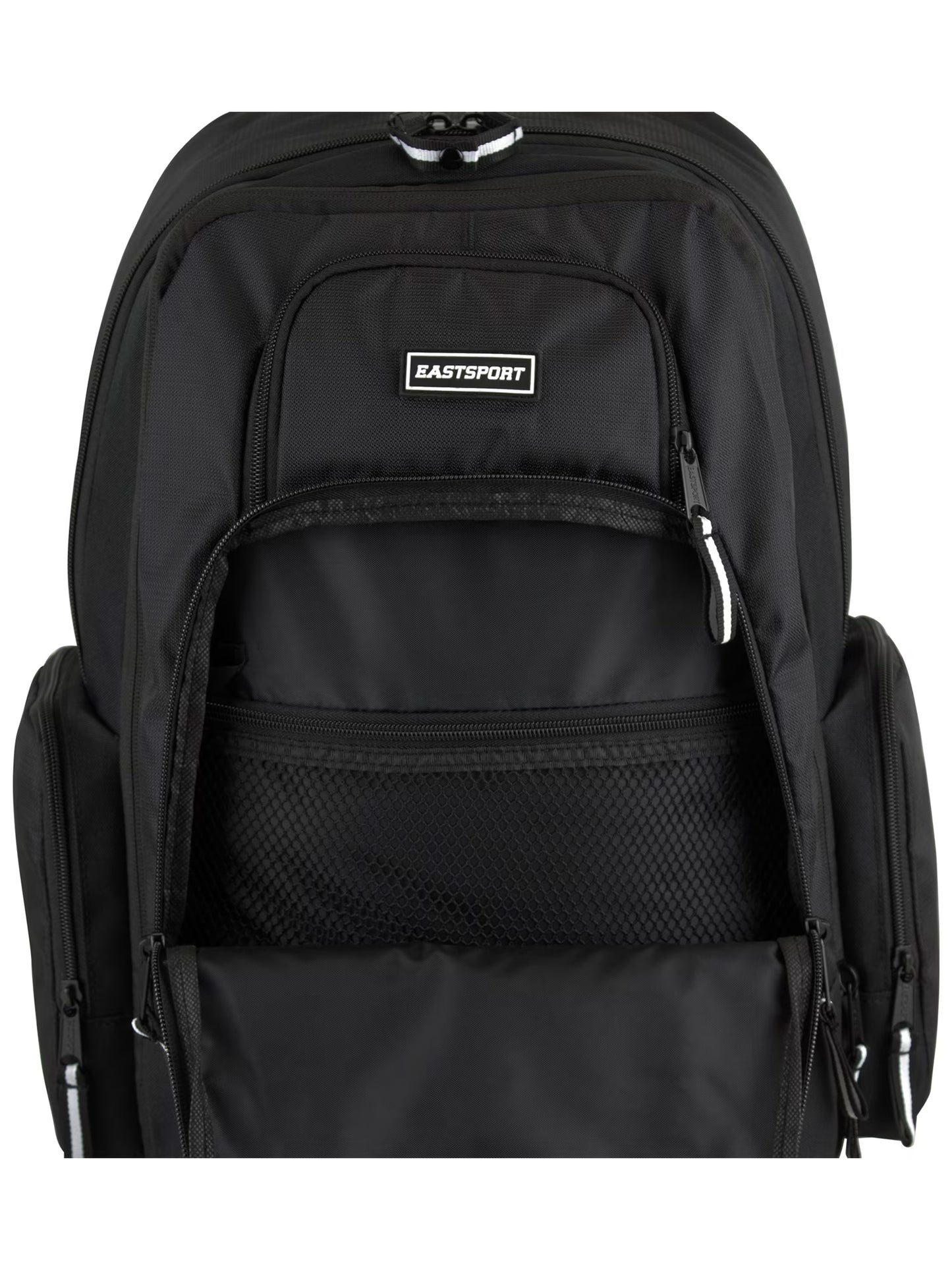 Unisex Diamond Expandable Recycled Backpack, Black