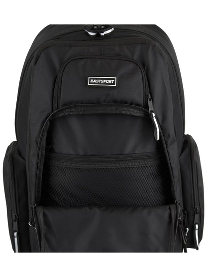 Unisex Diamond Expandable Recycled Backpack, Black