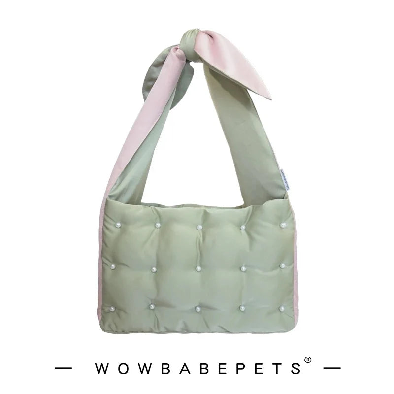 Pearl-Tufted Travel Tote