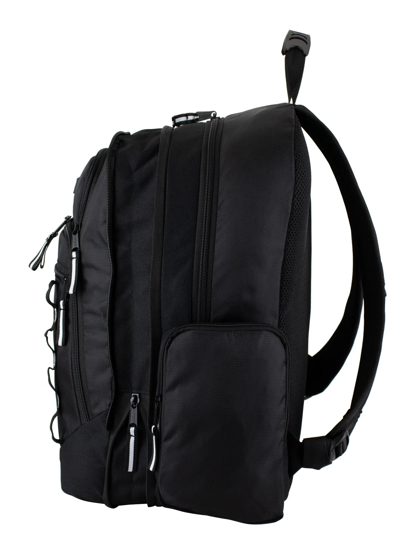 Unisex Diamond Expandable Recycled Backpack, Black