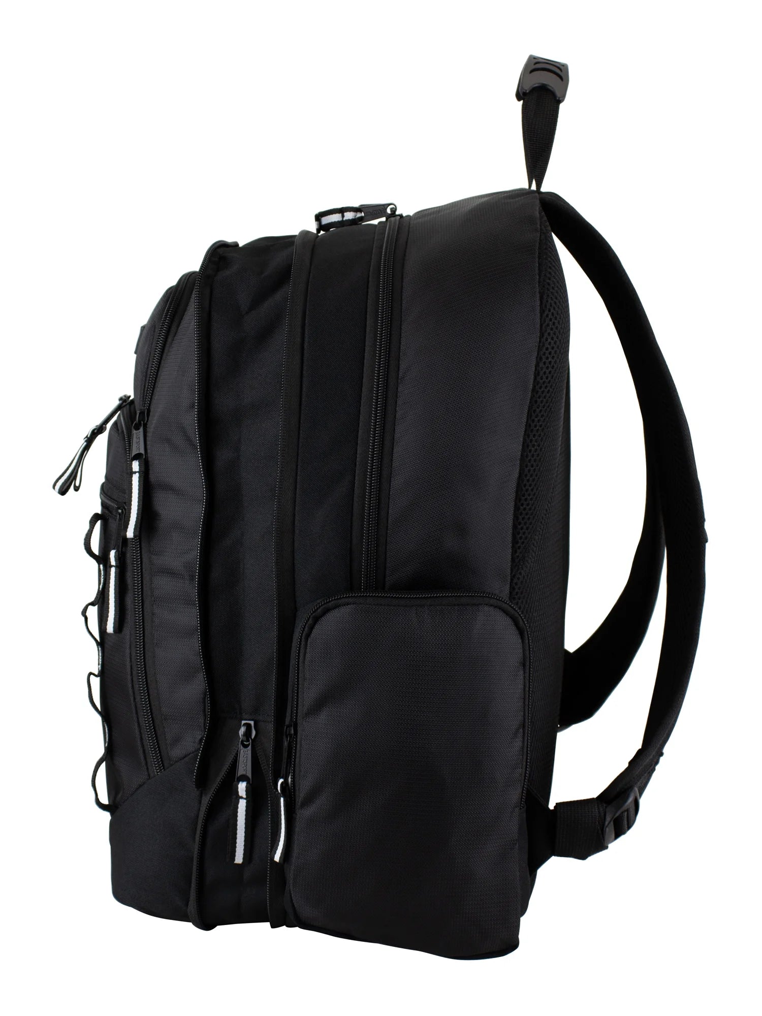 Unisex Diamond Expandable Recycled Backpack, Black