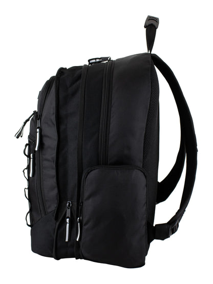 Unisex Diamond Expandable Recycled Backpack, Black