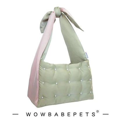 Pearl-Tufted Travel Tote