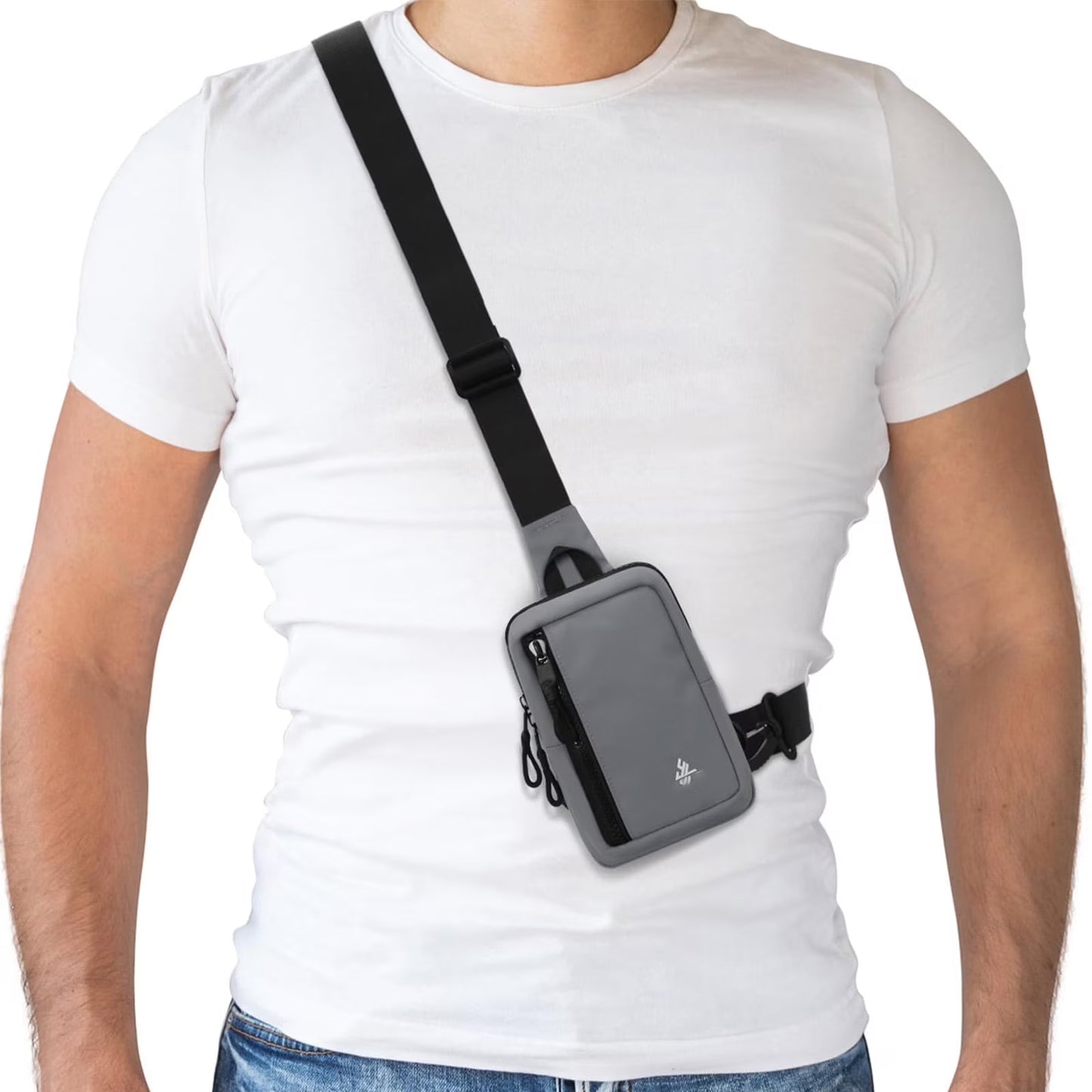 Small Crossbody Bag for Men Women Mini Sling Bag Travel Running Phone Daypack Cross Body Shoulder Bags with Keyholder
