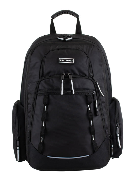 Unisex Diamond Expandable Recycled Backpack, Black