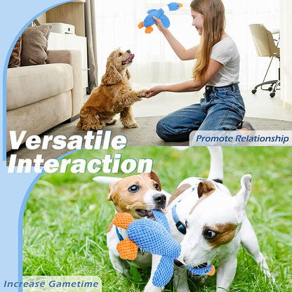 Vitscan 2 Pack Goose Tough Dog Toys for Aggressive Chewers, Durable Squeaky Dog